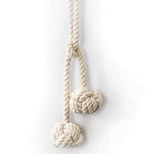 Double Knot Cotton Curtain Tieback